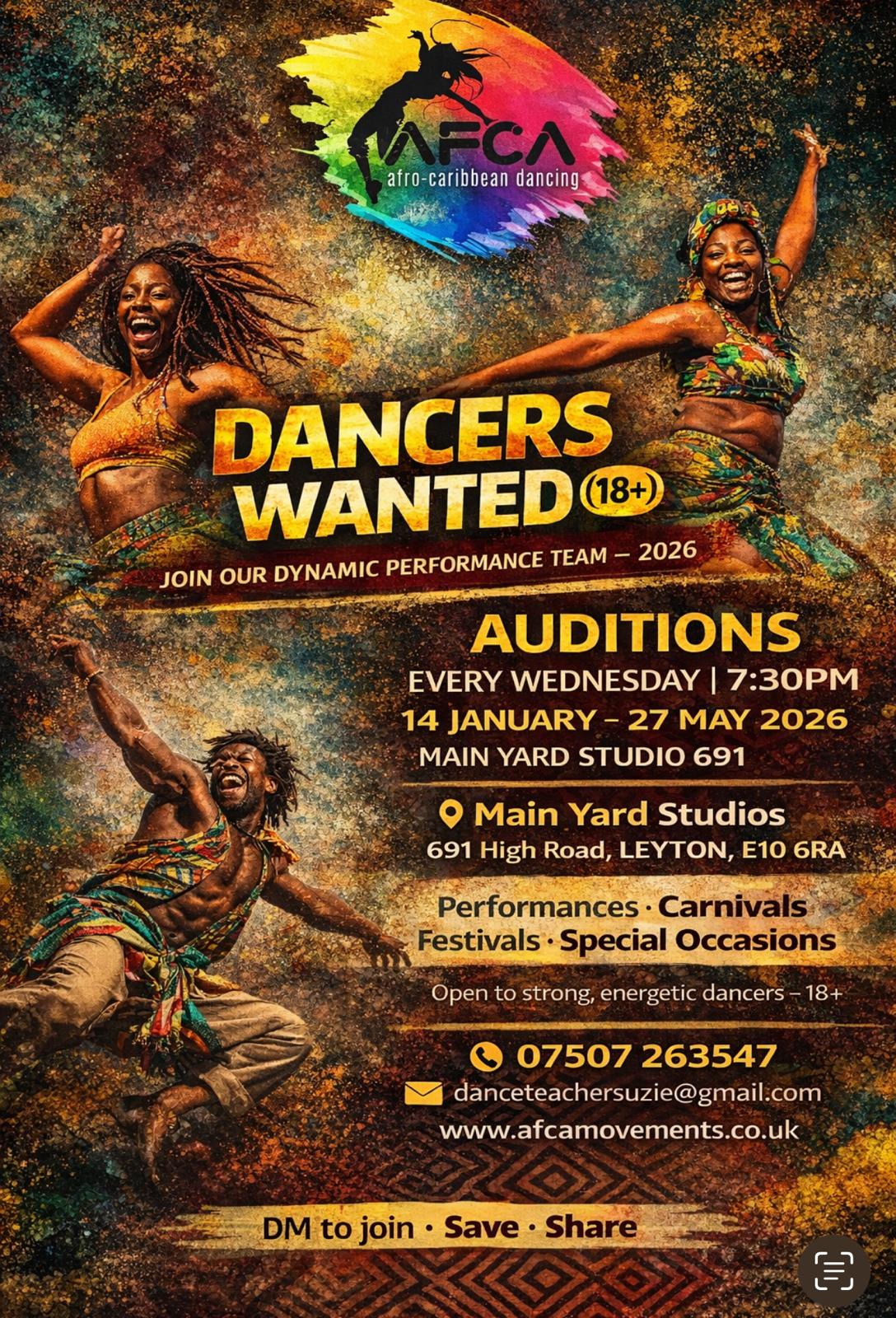 Upcoming class sessions flyer